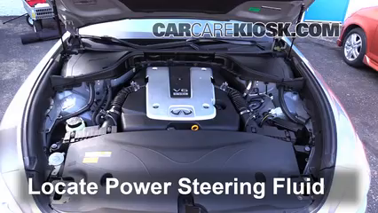 2011 Infiniti M37 X 3.7L V6 Power Steering Fluid Add Fluid